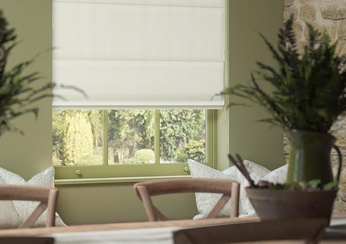 Atina (Blackout), Pure Ivory - Roman Blind - Image 5